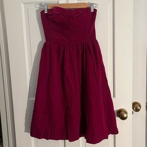 Anthropologie Corduroy Rouched Dress
